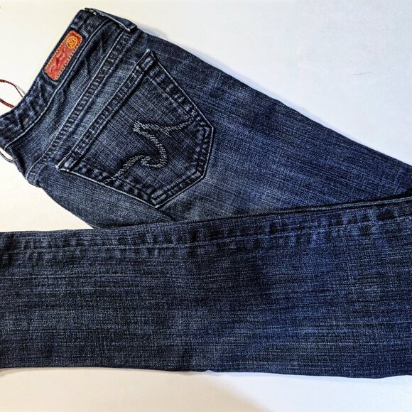 Ag Adriano Goldschmied Denim - "The Stilt" Ankle Cigarette Leg Denim Jeans for Women (26R) Adriano Goldschmied